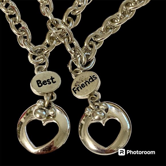 Vintage Disney Mickey Mouse Ears Charm Bracelet (2) Best Friends Silver Plated - Picture 2 of 8